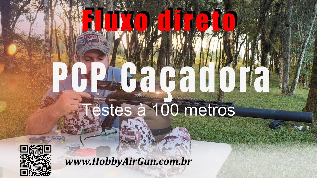 PCP Caçadora à 100m | Como é o agrupamento fluxo direto nessa distância?