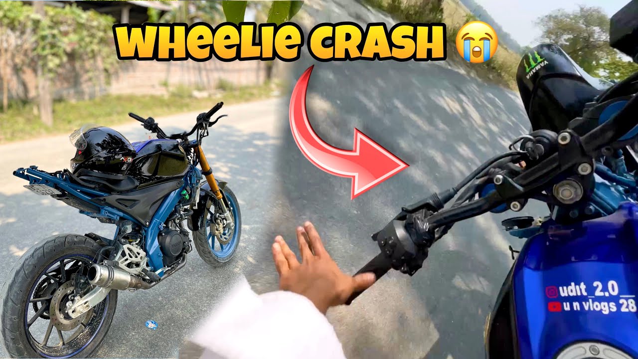 Wheelie Crash hoi gol 😢 / Full Naked r15 m v4 / full system sc project v4