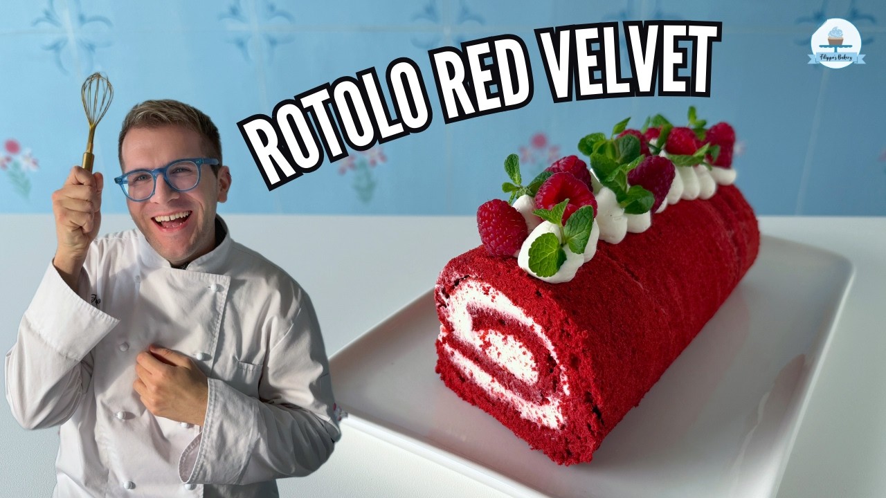 ROTOLO RED VELVET che non si rompe (ricetta facile) | Filippo's Bakery