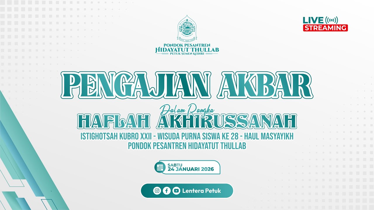 🔴LIVE | Haflah Akhirussanah Wisuda Purna Siswa ke - 28 PPHT | Sabtu, 24 Januari 2026