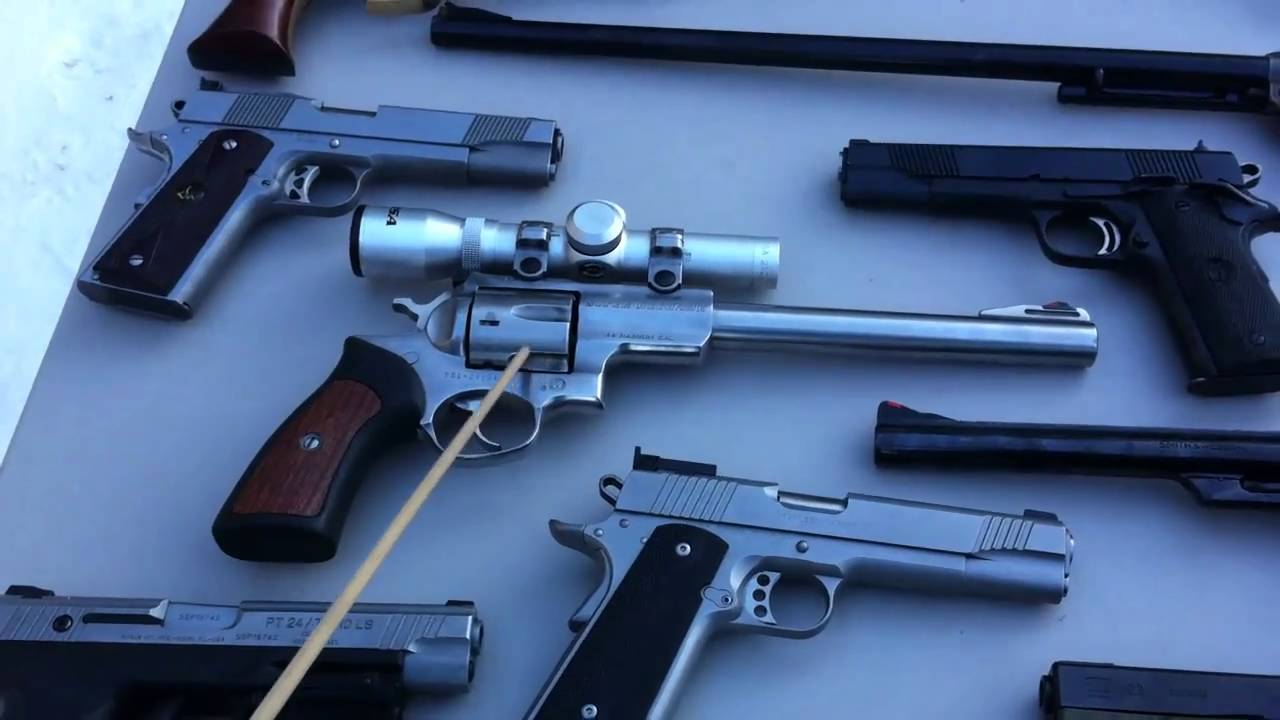 Huge gun collection revolvers and pistols