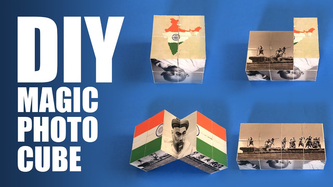 How to make a DIY Magic Photo Cube | Kargil Diwas Special
