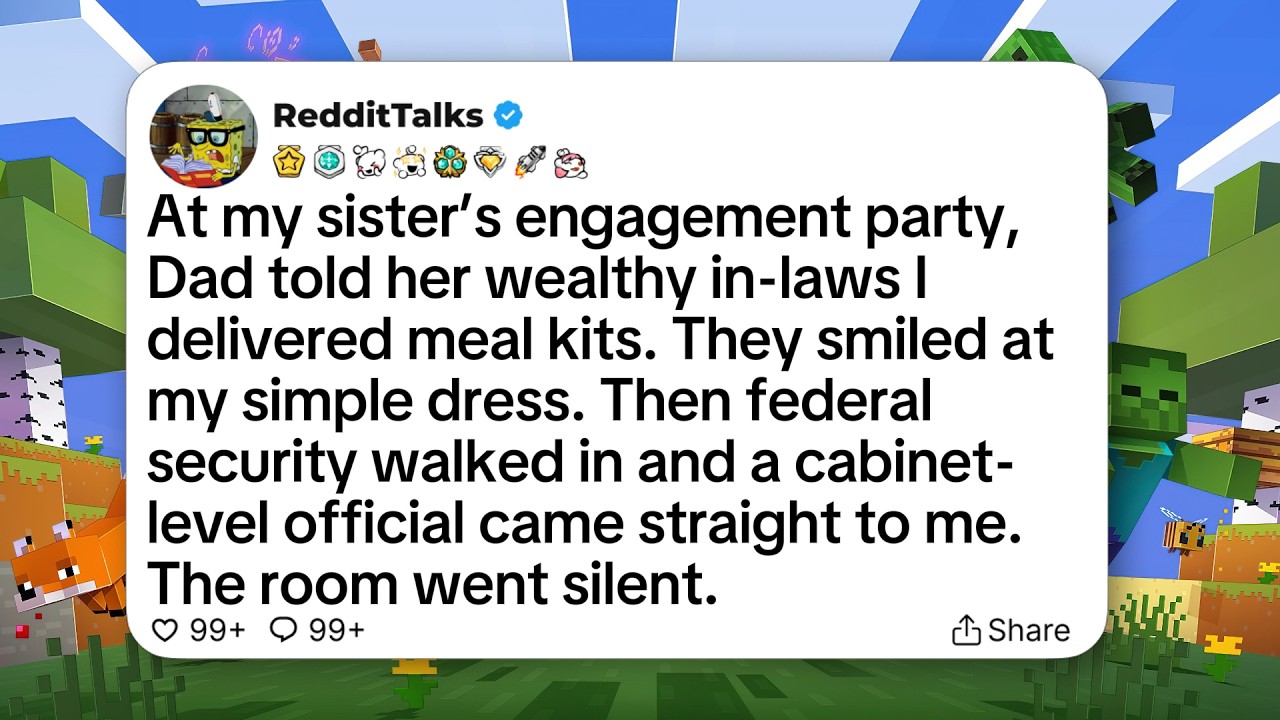 At my sister’s engagement party, Dad told her wealthy in-laws I delivered meal kits...