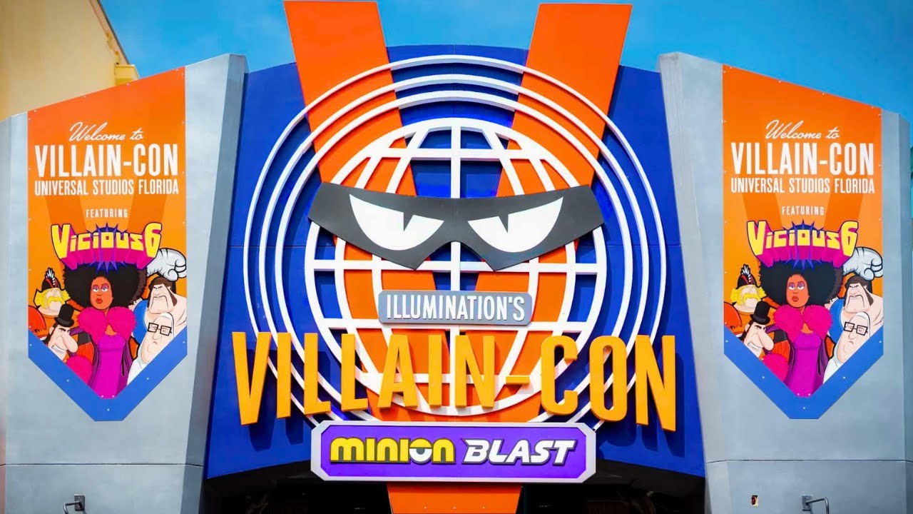 [4K] Villian-Con: MINION BLAST - Mobile Game-like Ride - Universal Studios Florida | 4K 60FPS