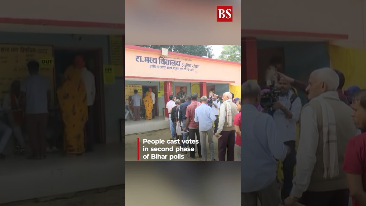 Bihar elections 2025: People cast votes in second phase of Bihar polls #biharelection2025