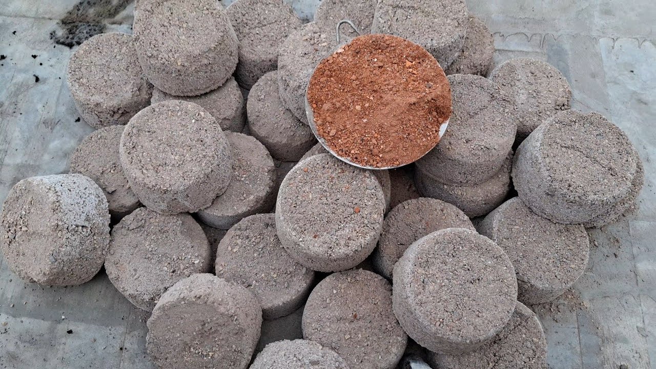 New Concrete dirt sand full dry floor crumbling&Whole crush satisfying