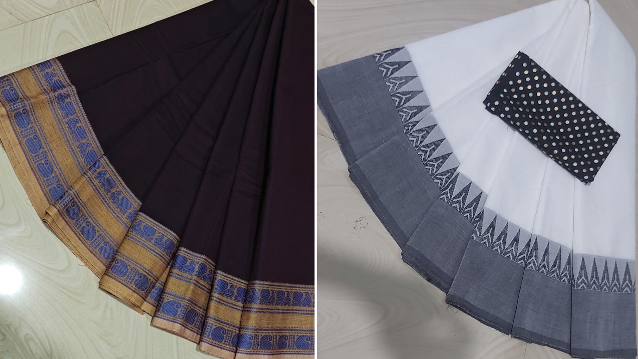 Chettinad Cotton Sarees |🌸 Saree length 5.5 mtrs🌸  Pure Cotton Sarees