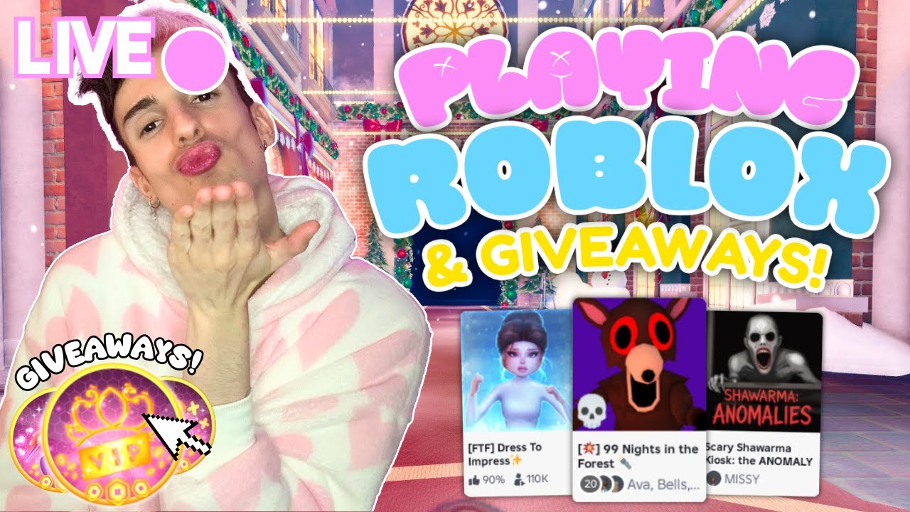 🔴 LIVE - PLAY ROBLOX WITH ME & WIN GIVEAWAYS! COME JOIN!