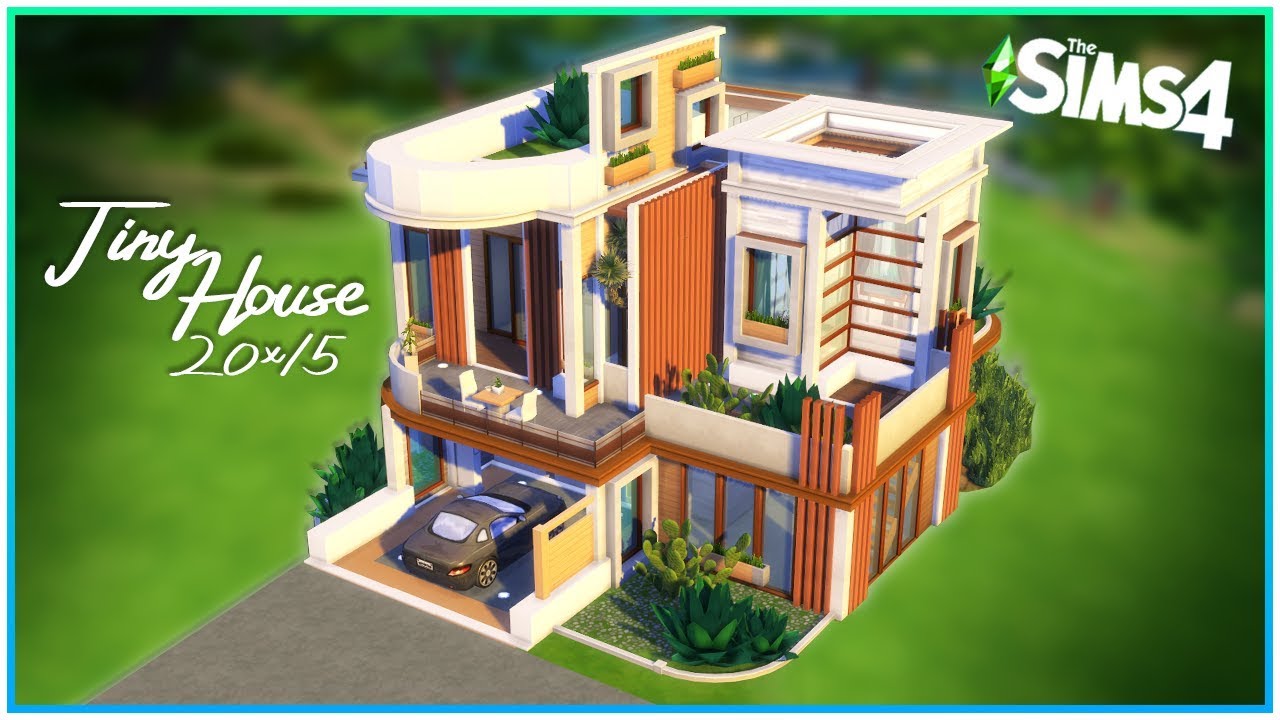 Tiny Modern Family Home [No CC] - Sims 4 Speed Build | Kate Emerald
