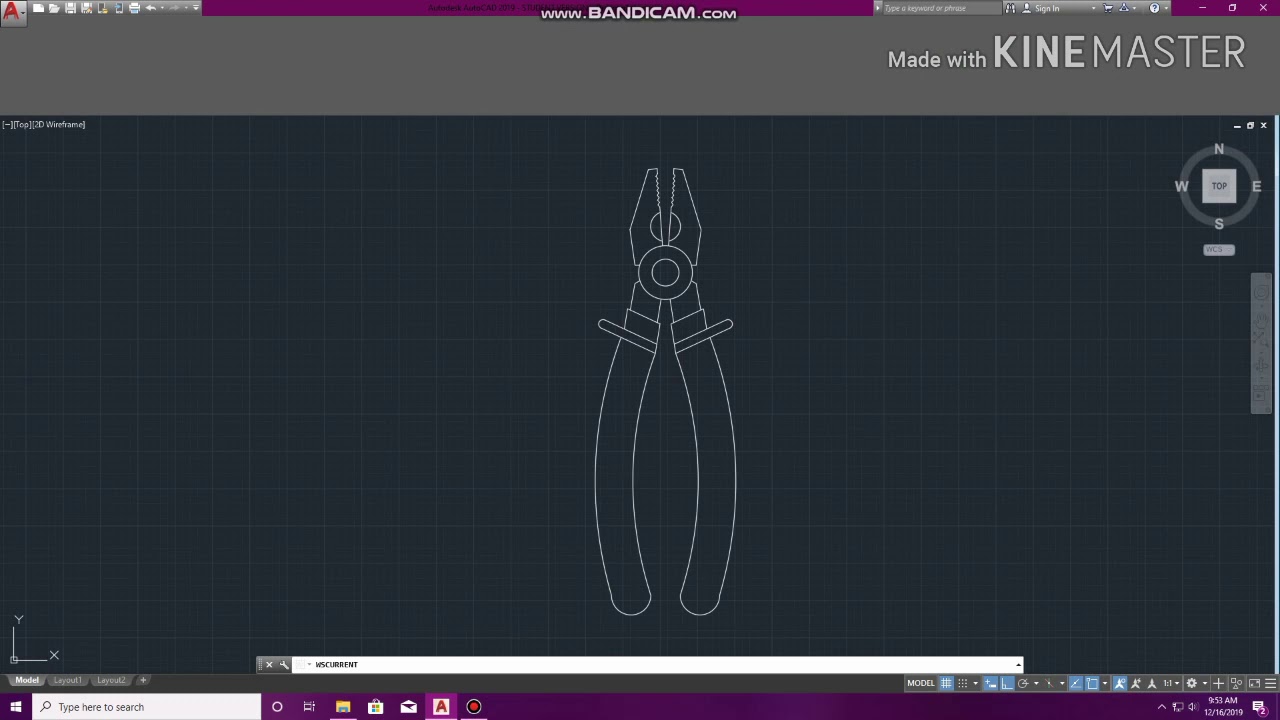 Pliers 3D Tutorial in AutoCAD