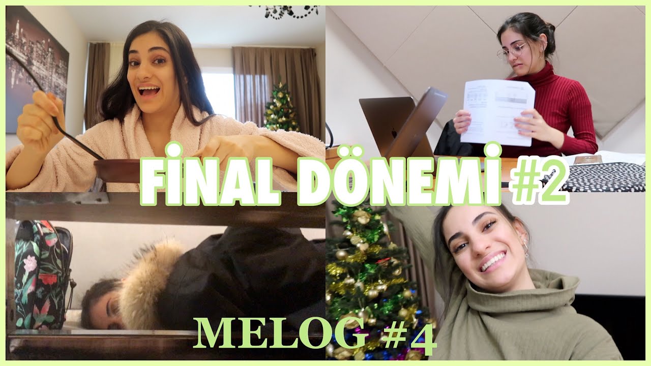 YARIM SAATTE 2 SAAT UYUMAK? | KOÇ ÜNİVERSİTESİ'NDE FİNAL HAFTASI RUTİNİM #2 | MELOG #4