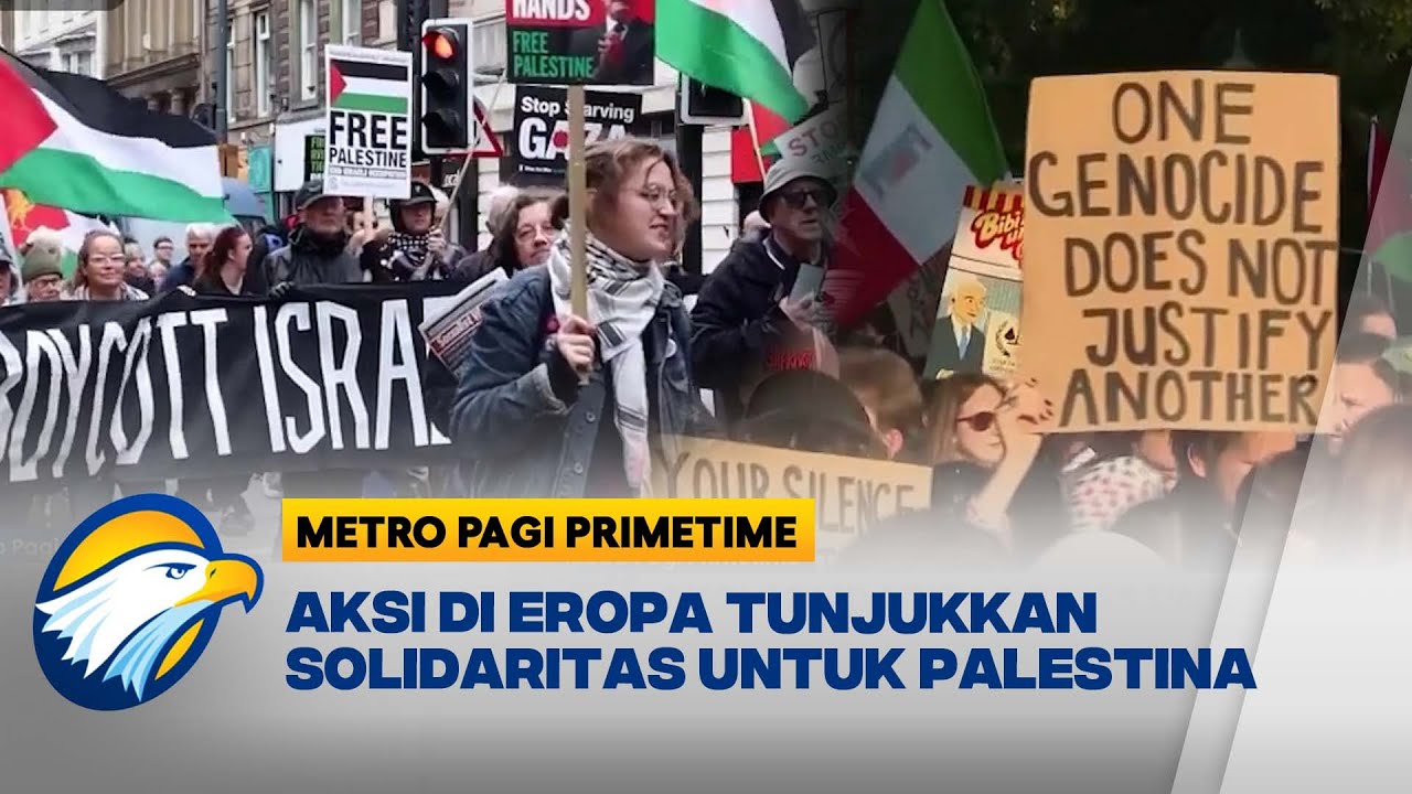 Aksi Solidaritas Palestina Menggema di Eropa - [Metro Pagi Primetime]