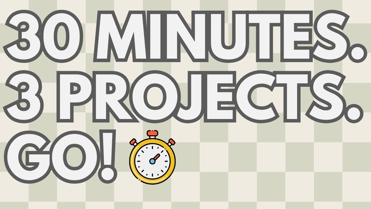 I Tried to Finish 3 Hand Lettered Projects in 30 Minutes…