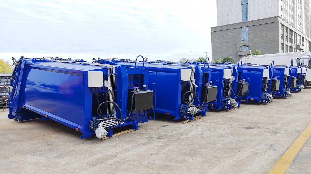 8cbm garbage compactor truck upper body
