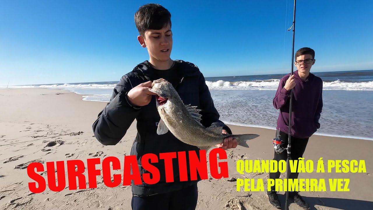 Surfcasting 2023 -  Á Pesca pela primeira vez, os primeiros peixes