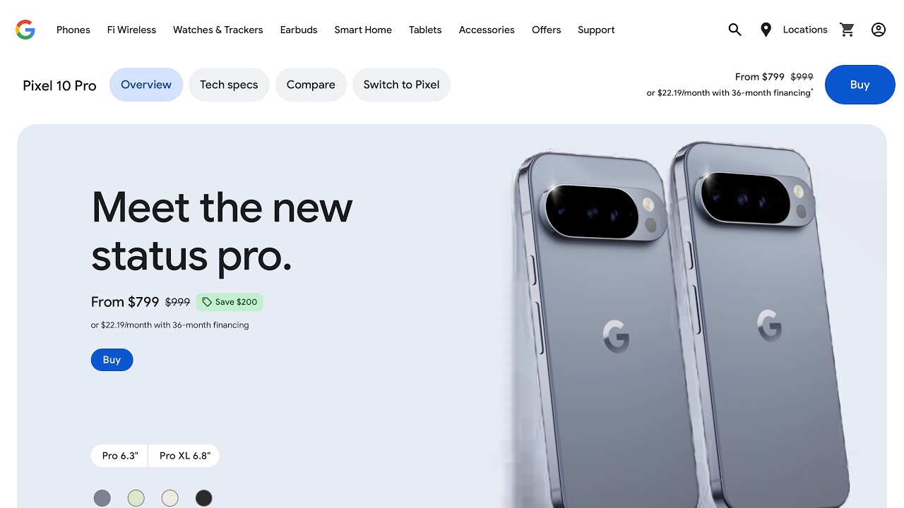Pixel 10 Pro & Pixel 10 Pro XL · Store.google.com · 2026
