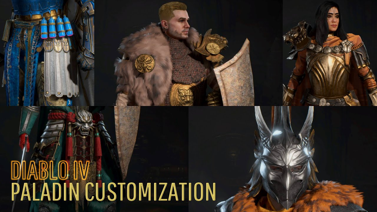 Diablo IV - Paladin Customization + Colors!