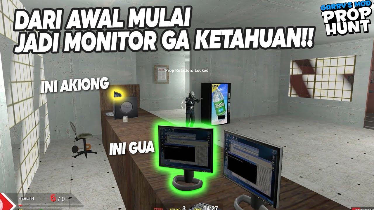 TRIK YANG BISA MENGELABUI PRO PLAYER GMOD - Gmod Prop Hunt Indonesia Funny Moments