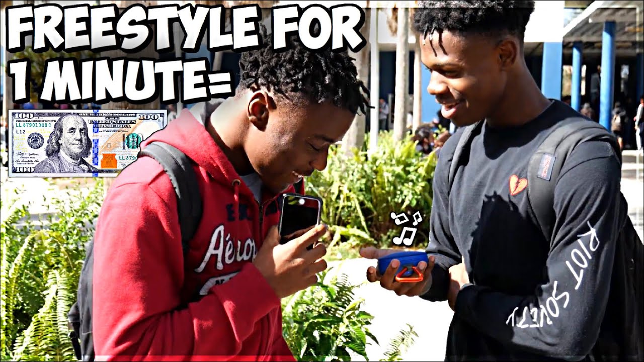 FREESTYLE FOR 1 MINUTE WIN 100$