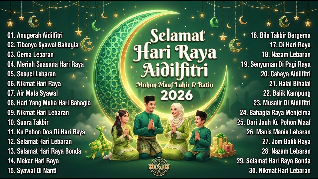Lagu Raya 2026 Terbaik 🧨 Suasana Raya Penuh Kegembiraan | Koleksi Lagu Hari Raya Aidilfitri