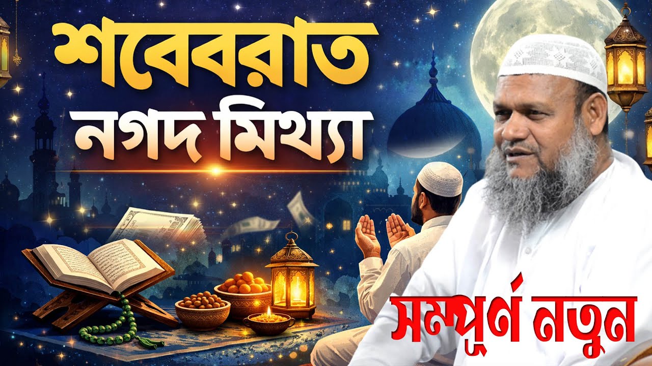 শবে বরাত দিনে ছিয়াম ( রোজা ) ও রাতে ইবাদত রমজানের প্রস্তুতি । গরম বক্তব্য আব্দুর রাজ্জাক বিন ইউসুফ