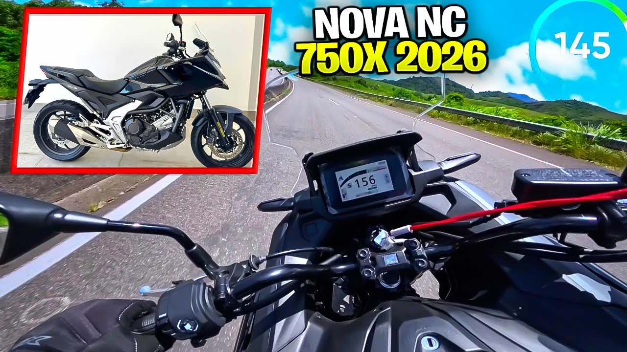 TESTE RIDE NOVA HONDA NC 750 X 2026 - MAIS SEGURANÇA E TECNOLOGIA 
