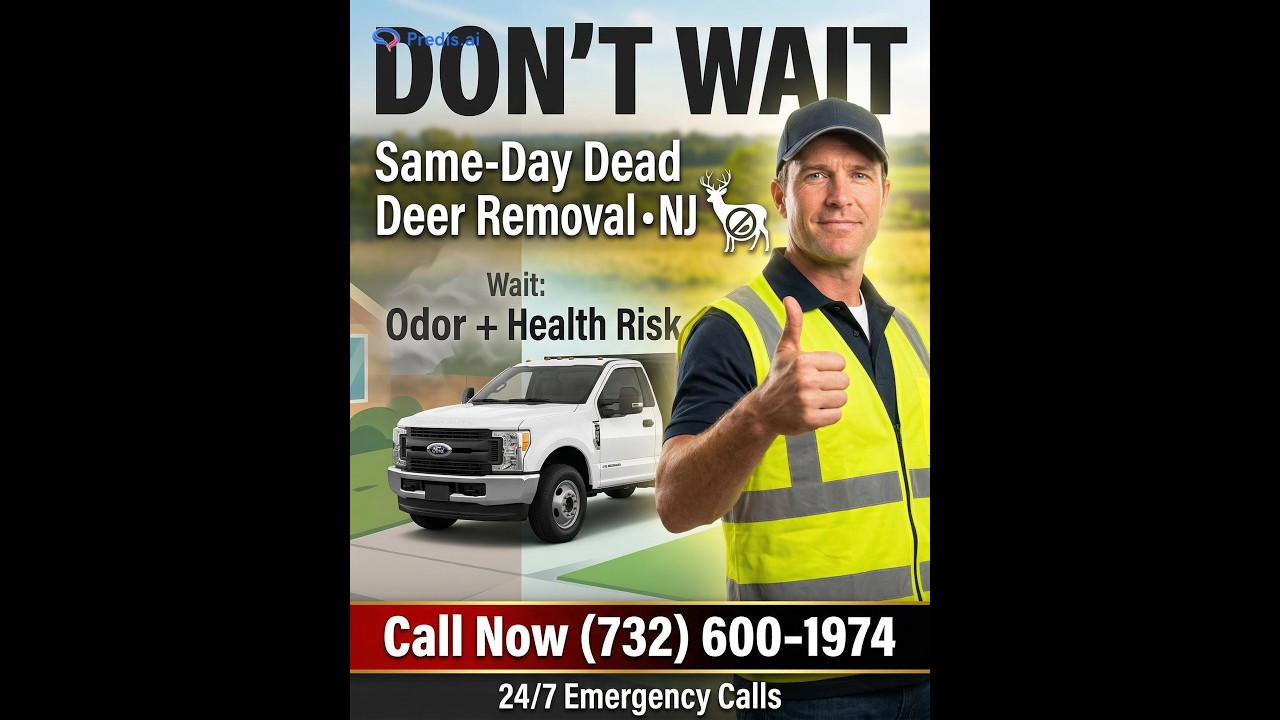 Dead Deer Removal Toms River NJ | Emergency Same-Day Deer Pickup Near You - Call Now (732) 600-1974