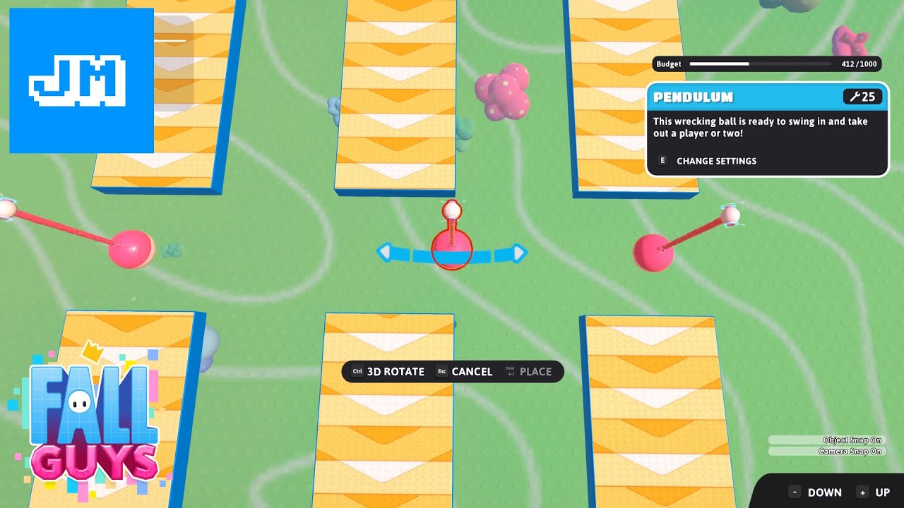 Designing a level in Fall Guys