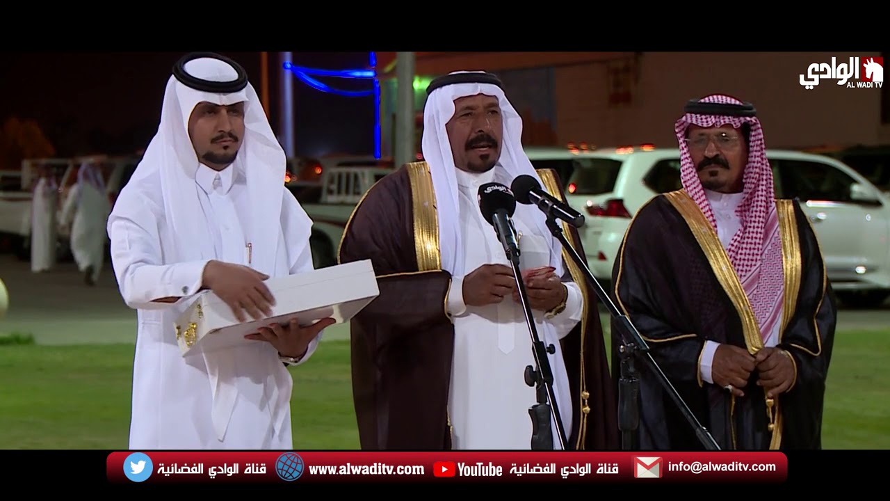 حفل زواج حسين بن مسفر آل زعمان على قناة الوادي الفضائية