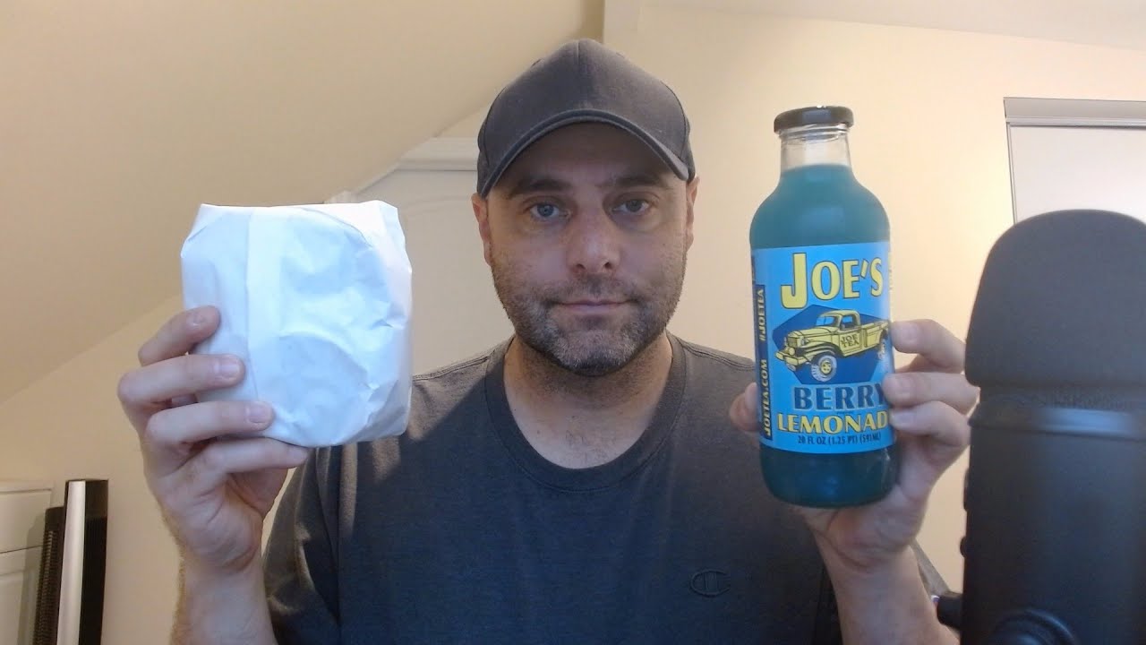 ASMR Eating Tuna Sandwich and Drink Review