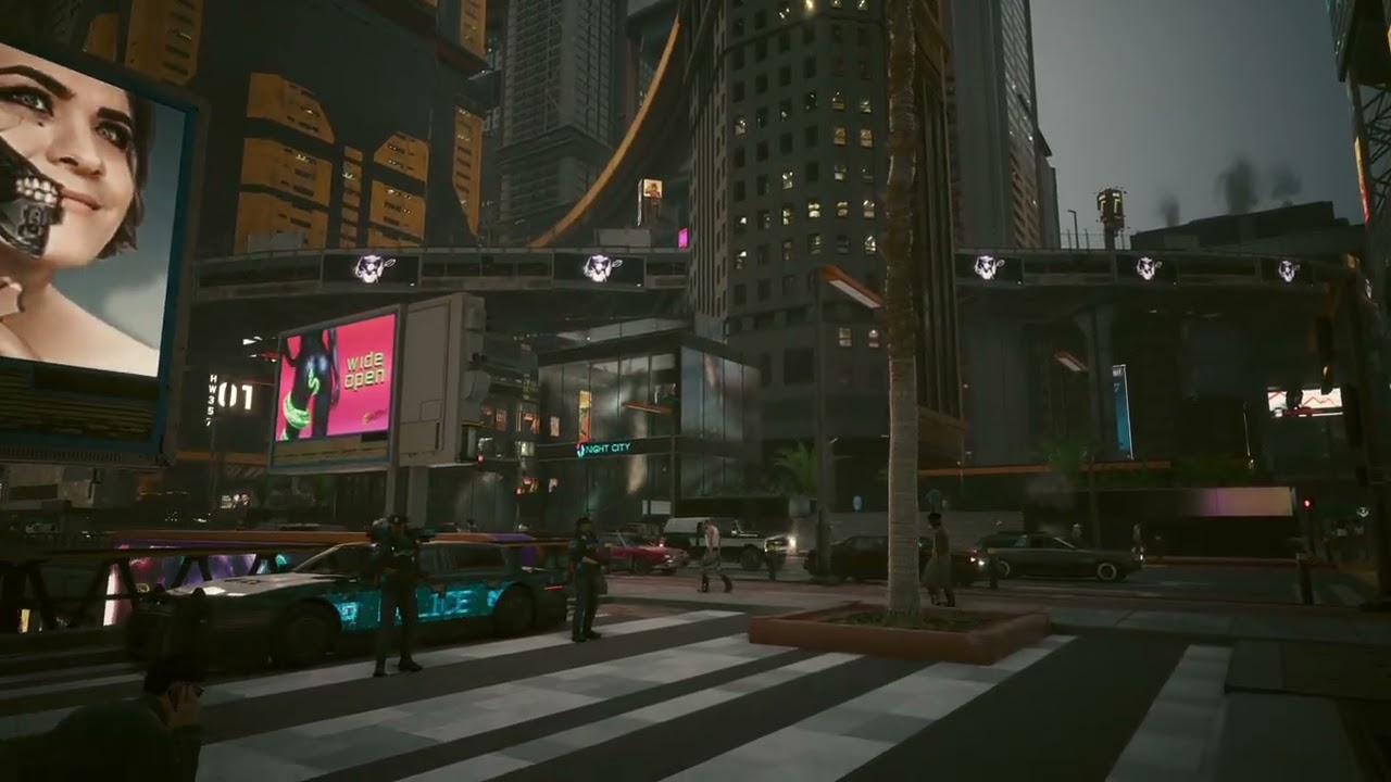 💛 40min Cyberpunk walk 💛 Corpo Apt to H2 💛