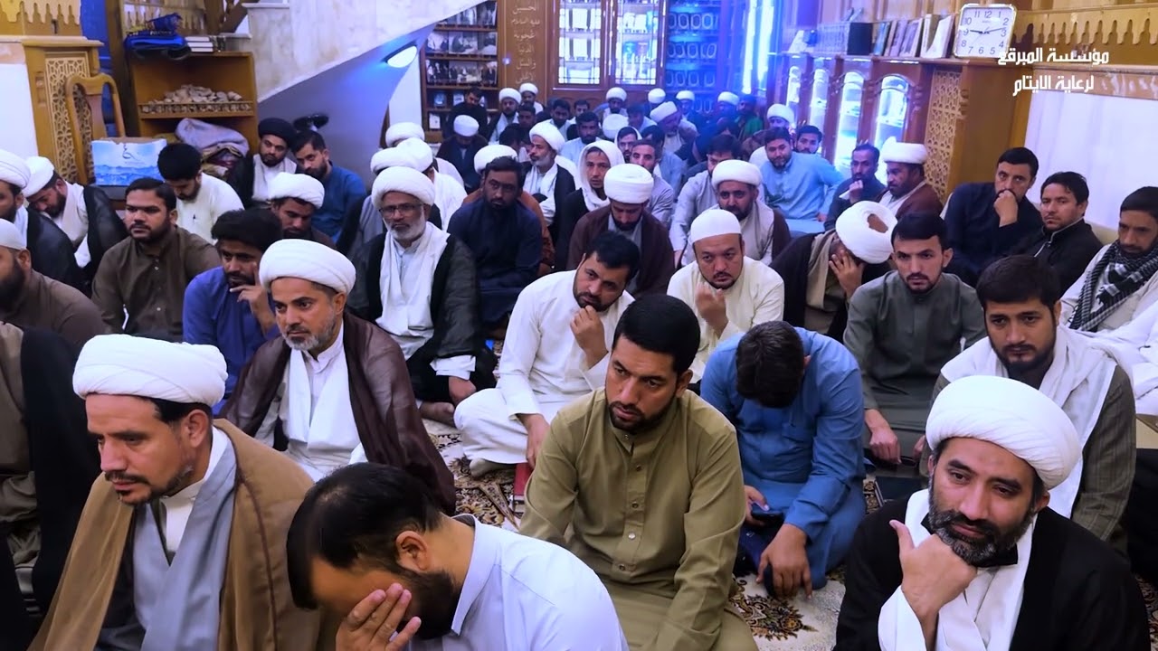 موعظةٌ أخلاقيّة لطلبة العلوم الدينيّة يلقيها  السيد ماجد المبرقع في حوزة النجف الأشرف عن العطاء