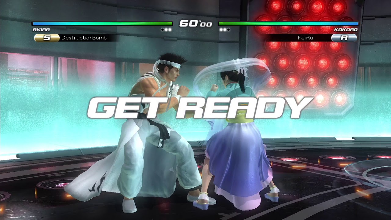 Dead or Alive 5 Last Round - Akira (DestructionBomb) vs Kokoro