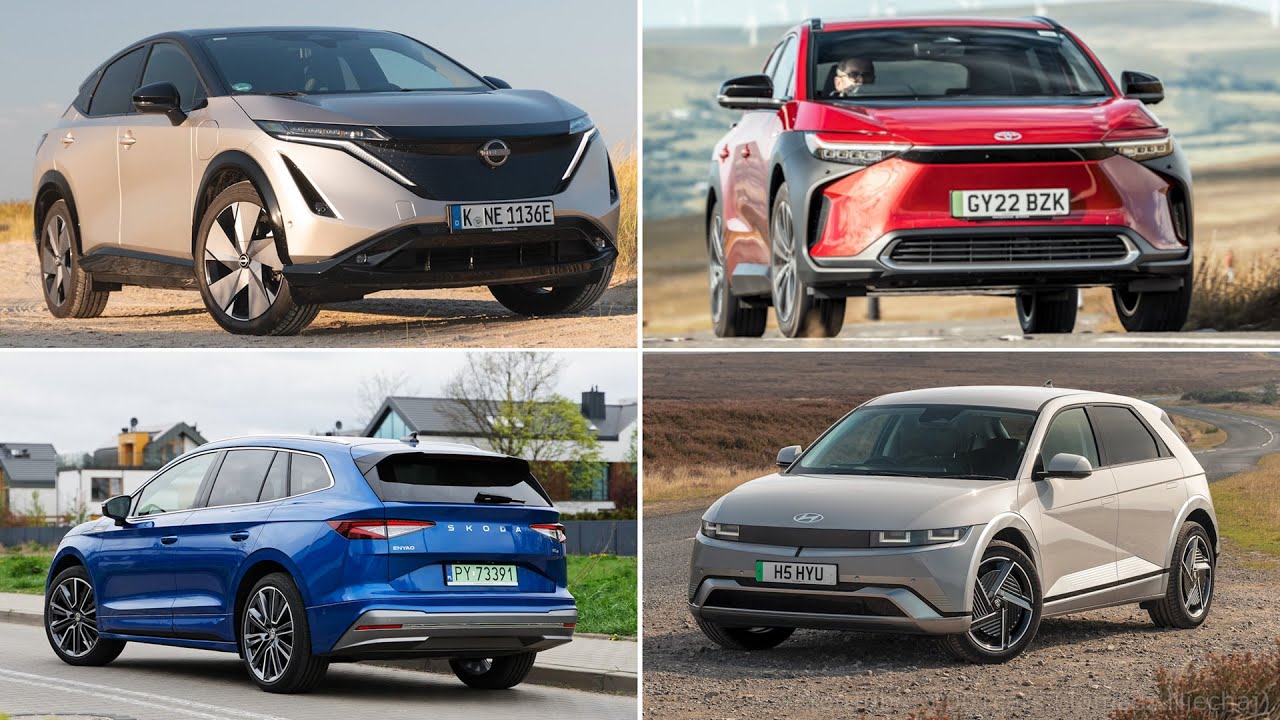 Best electric SUVs AWD? Energy range test. Nissan Ariya Toyota bZ4X Skoda Enyaq 85x Hyundai IONIQ 5