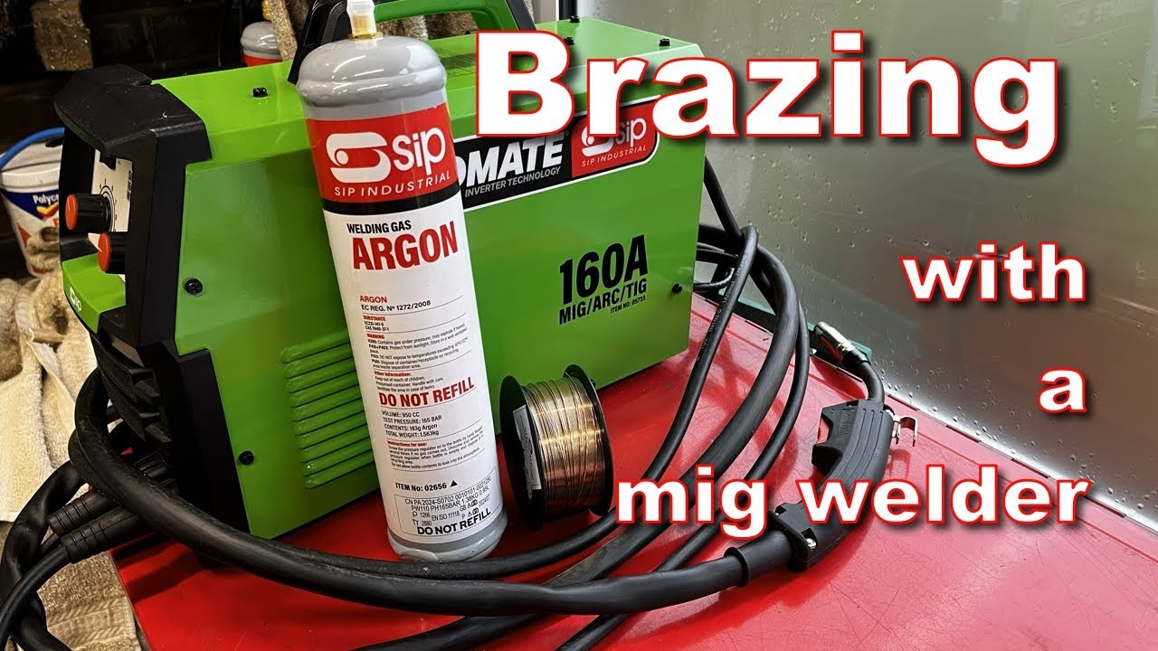 Brazing with a SIP 160A mig welder