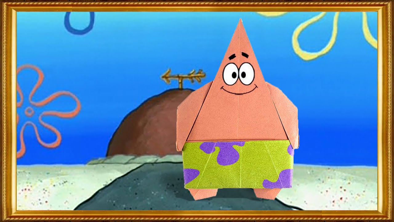 Origami Sponge bob - Patrick Star (Tutorial) SUB]