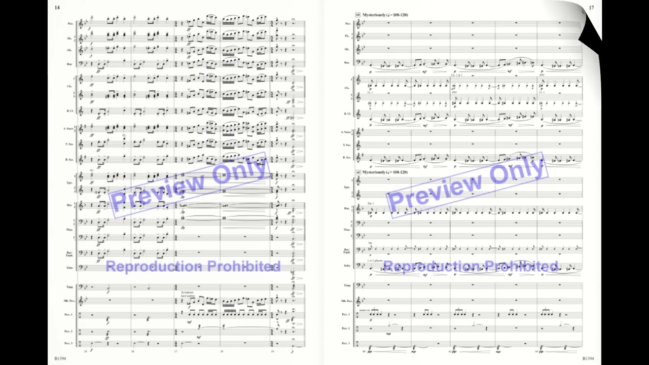 Mars from The Planets by Holst/arr. by William Owens (Band) - Score and Sound