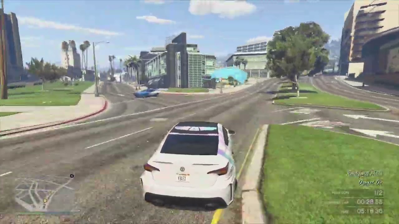 GTA V Street race - High society - 01:32.593 (PS5)