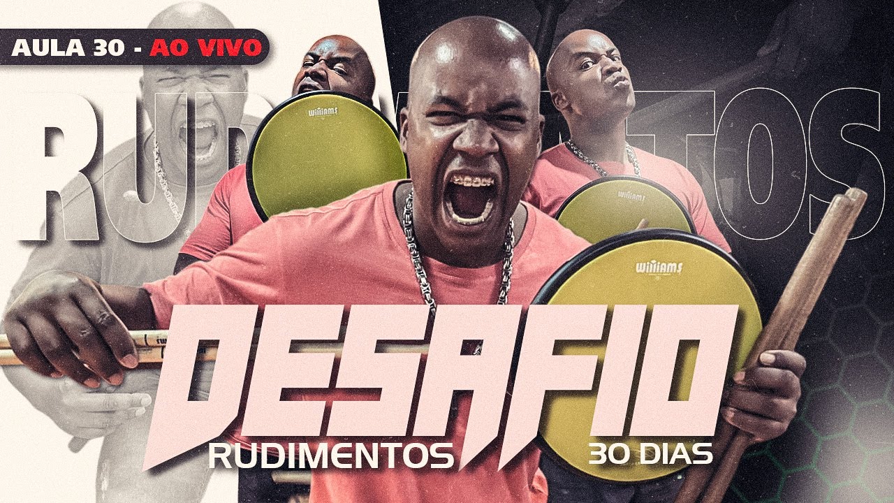 LIVE • DESAFIO DE RUDIMENTOS 2025 | AULA 30
