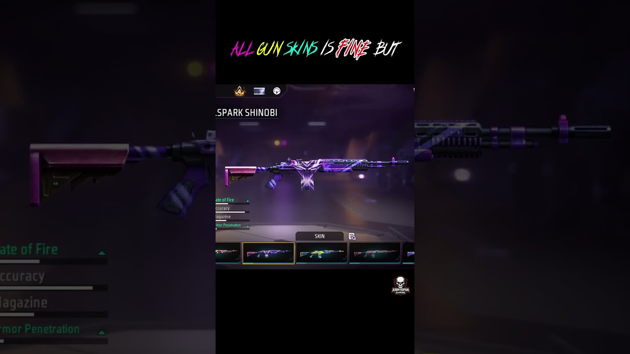 Free Fire Most Rare Gun Skin |😱 #freefire #freefireshorts #shorts