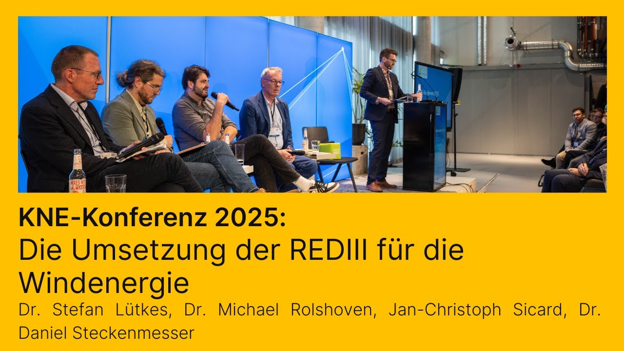 Die Umsetzung der REDIII für die Windenergie - KNE-Konferenz 2025