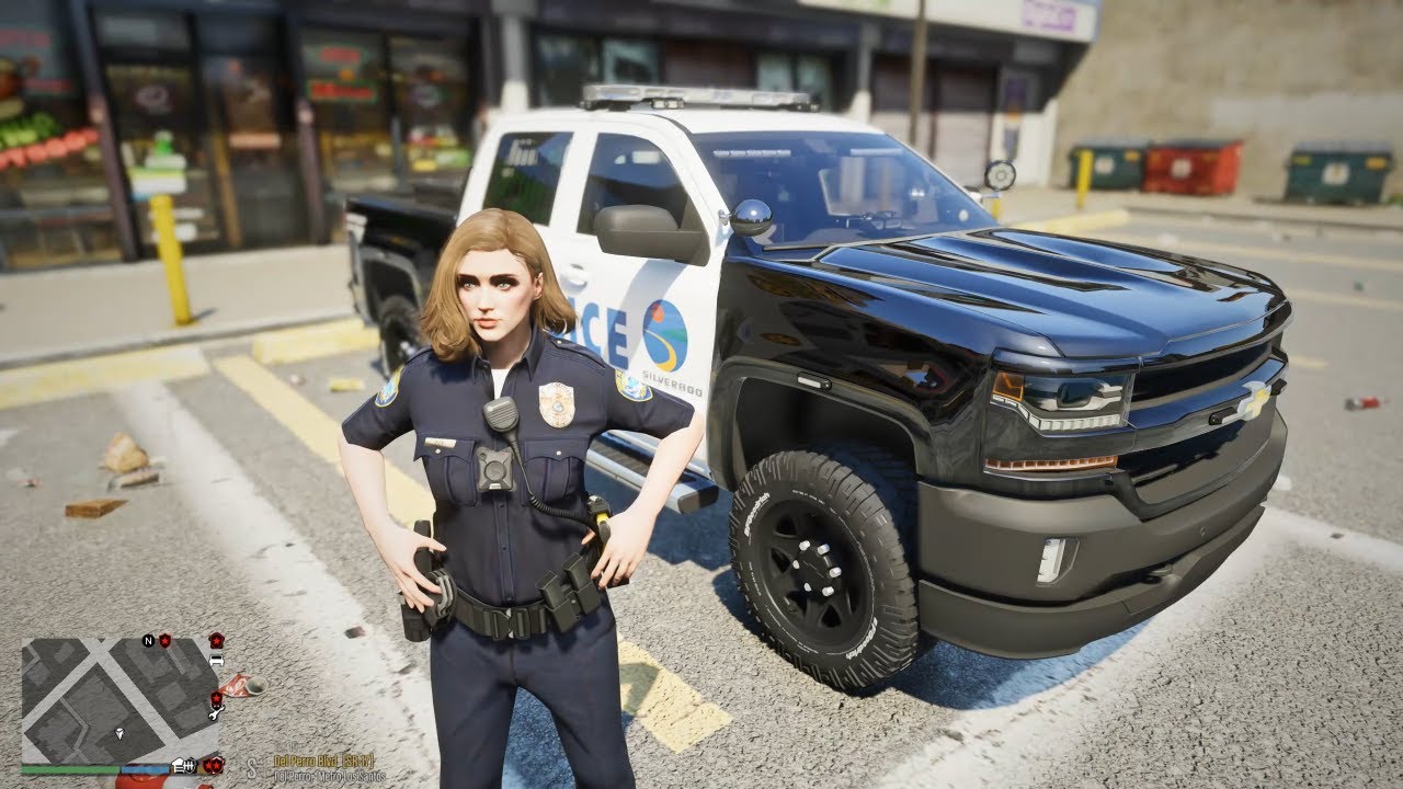 Gta 5 LSPDFR Let's Play As City Of Santa Monica Female Officer - Silverado Patrol