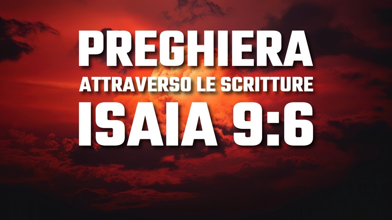 Preghiera attraverso le Scritture - Isaia 9:6  #fede #gesu #versetto #bibbia #pace #preghiera #amore
