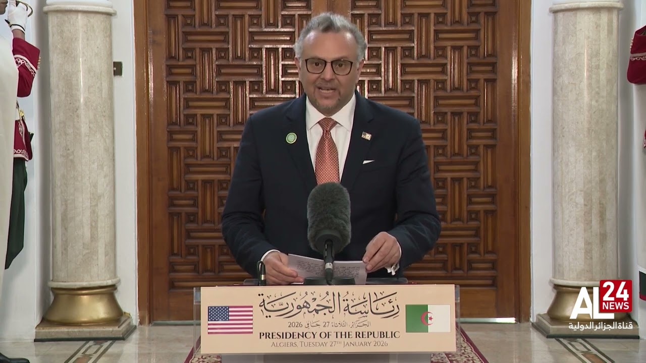تصريح المستشار الرفيع للرئيس الأمريكي لإفريقيا والشؤون العربية عقب استقباله من قبل رئيس الجمهورية