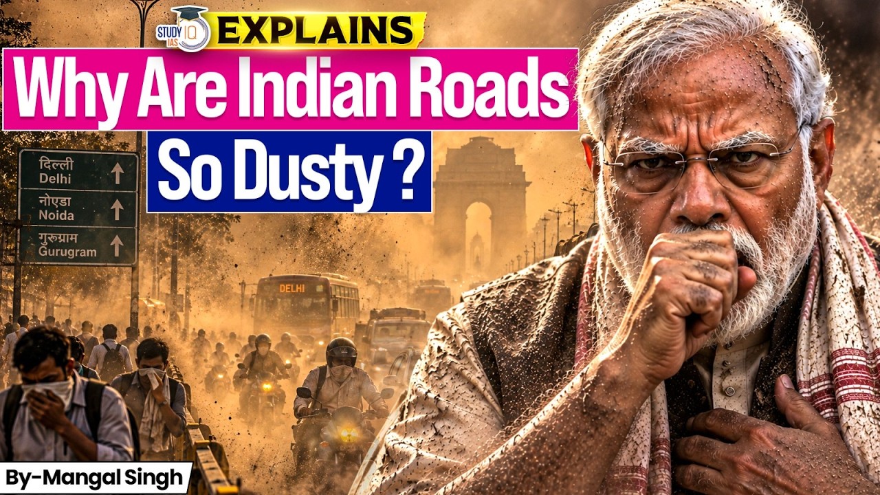 Why Are Indian Roads So Dusty? | Dust Pollution Problem & Solution Explained | StudyIQ