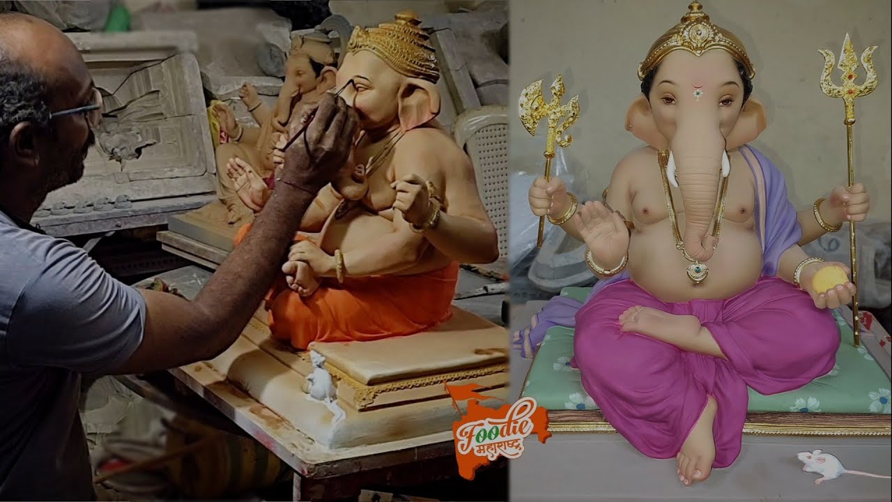 Trimurti Art Ganesh Idol 2022 | Ganesh Chaturthi | गणेश चतुर्थी | Ganesha idol by Vishal Shinde