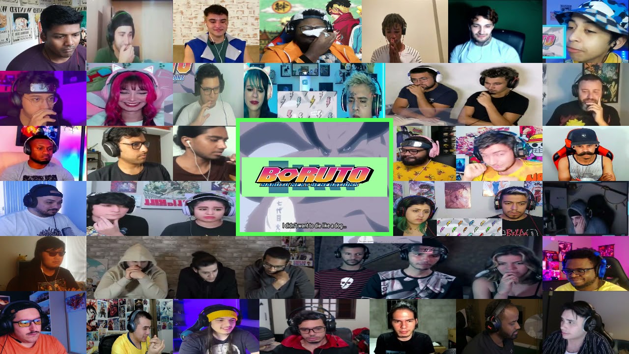 Mega Reaction Mashup ( 40+) Boruto 218 - Kurama Death