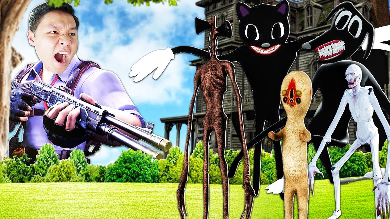 NẾU SLENDERMAN C&Ugrave;NG 500 ANH EM TI&Ecirc;U DIỆT TẤT CẢ SCP(SIREN HEAD CARTOON CAT) | Thử Th&aacute;ch SlenderMan