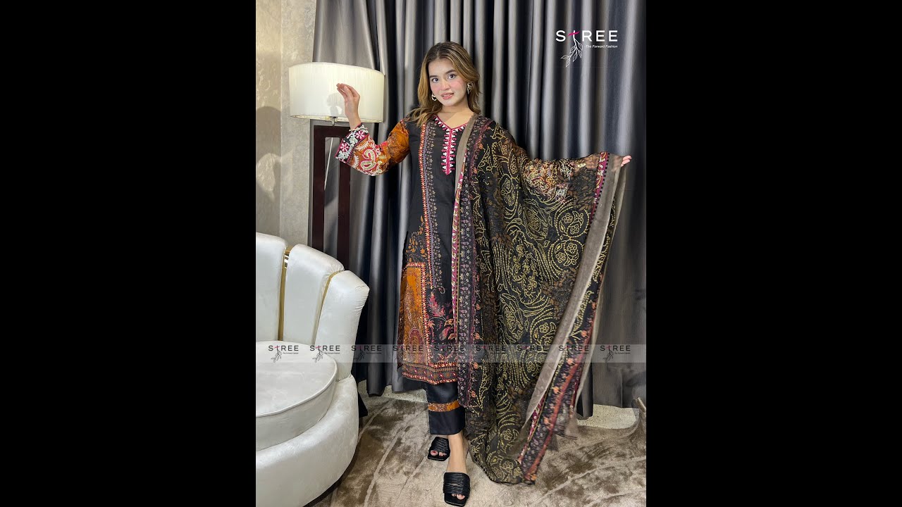 Beautiful Cotton Three Piece - কটন থ্রি পিস 👗 #stree #viral #dress  #cottondress