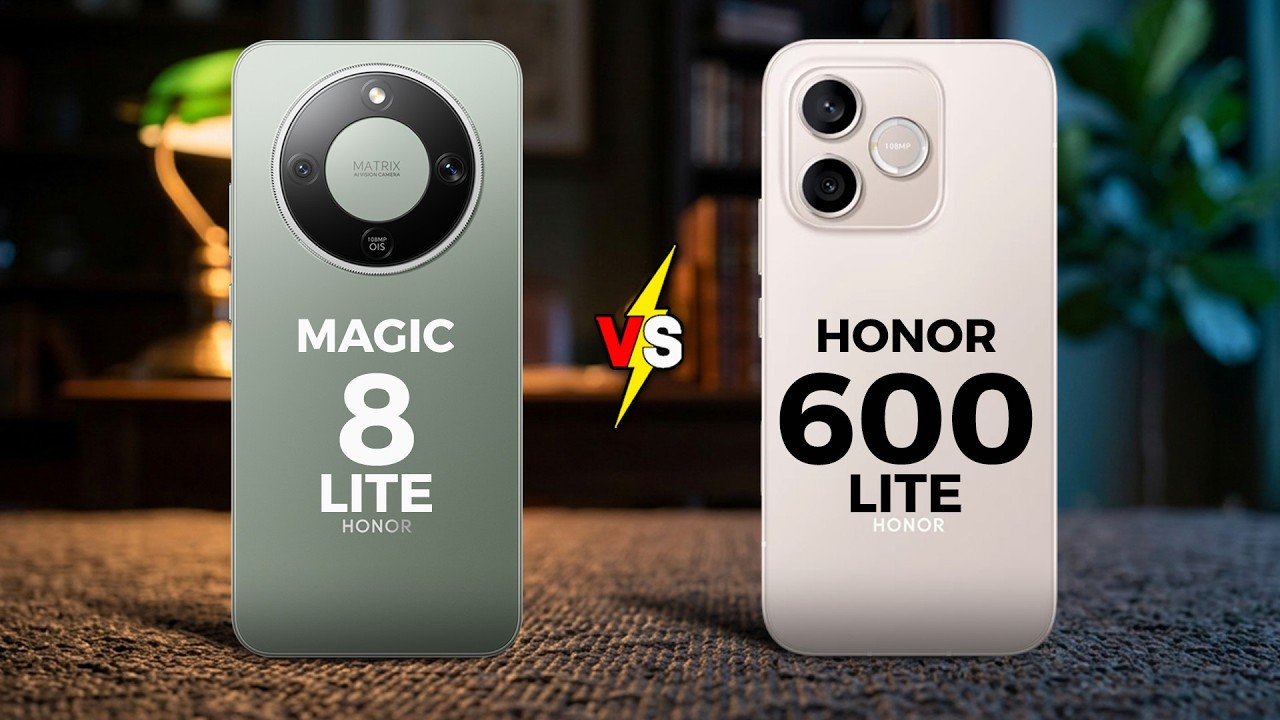 HONOR MAGIC 8 LITE  VS HONOR 600 LITE